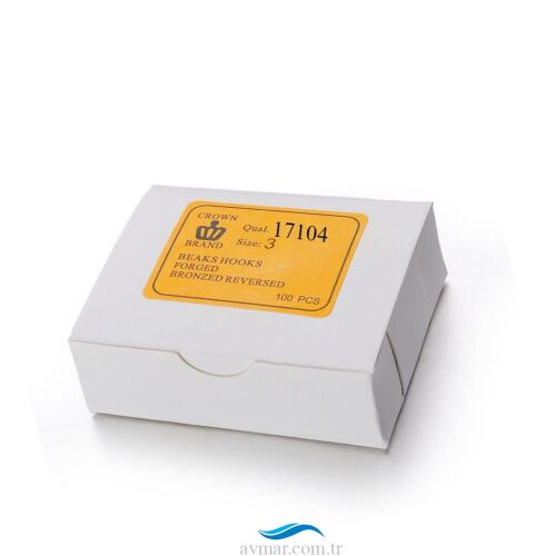 Crown 17104 Bronz Çapraz Olta İğnesi 100lü - Crown (1)