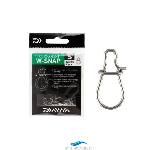 Daiwa Agrafe Tournament W-Snap Serisi Klips