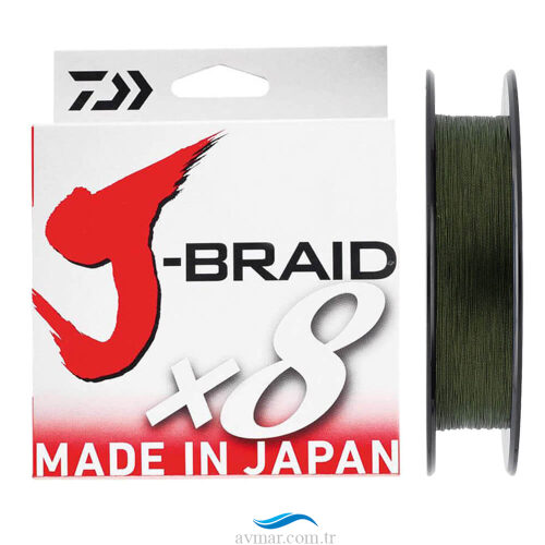 Daiwa JBraid 8B Koyu Yeşil 300m Örgü İp Misina