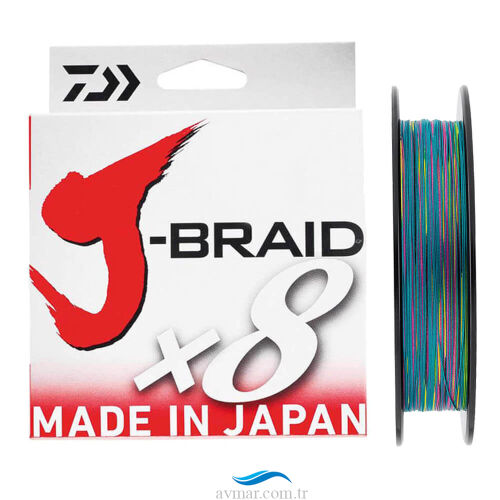 Daiwa JBraid 8B Multicolor 150m Örgü İp Misina - 1