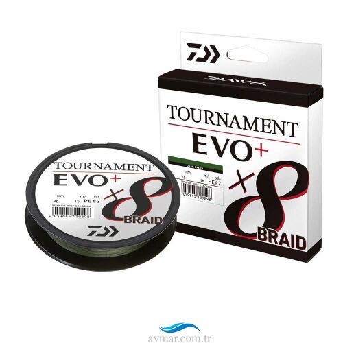 Daiwa Tournament X8 Evo+ 270m Dark Green Örgü İp Misina - 1