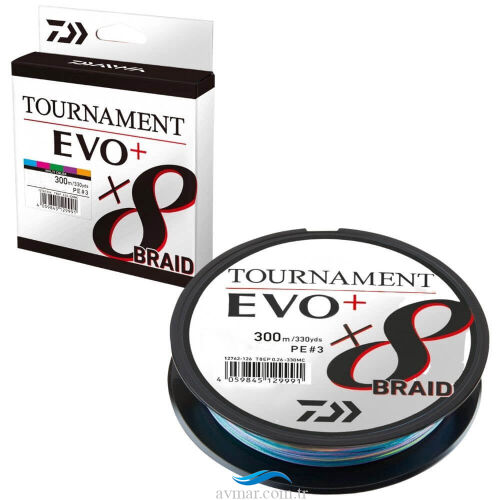 Daiwa New Tournament Evo+ 8B 300m Multicolor Örgü İp Misina