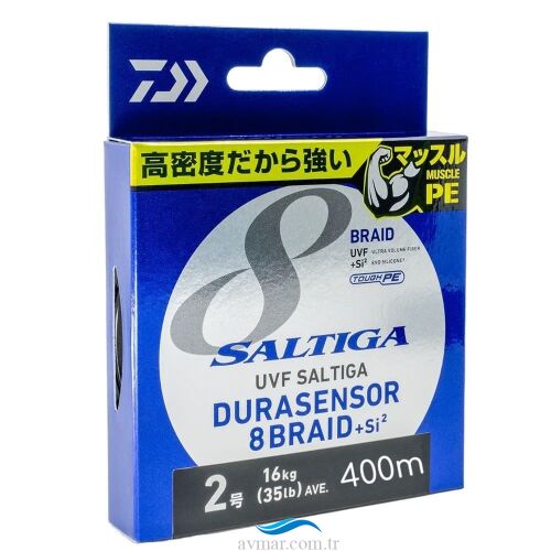 Daiwa Saltiga Durasensor 8 Braid 400m Multicolor İp Misina - 1