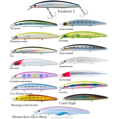 Daiwa Shore Line Shiner Z-Vertice Z120F Sahte Balık