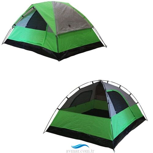 Discovery 2 Kişilik Çift Kat Manuel Yeşi-Gril Çadır - 3