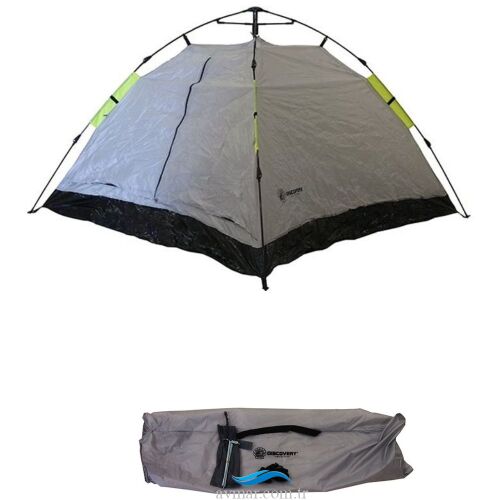 Discovery 3 Kişilik Otomatik Tek Kat Gri Çadır (1)