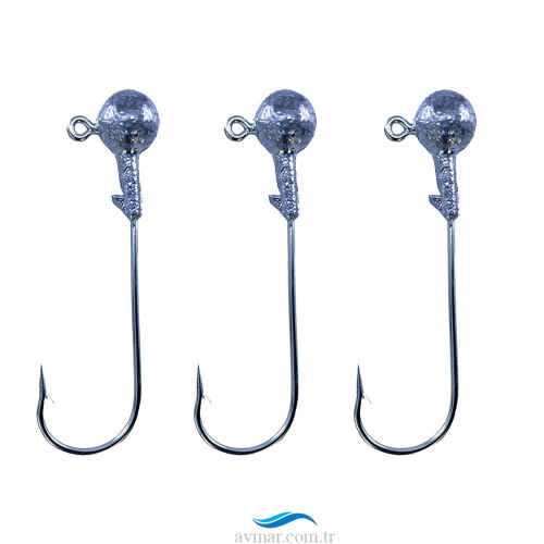 Dökme 3'lü Jighead 1/0