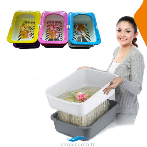 Elekli Kedi Tuvaleti Açık - Sagoo