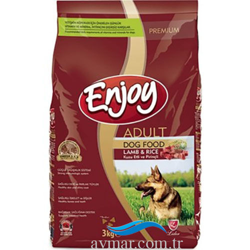 Enjoy Yetişkin Kuzu Etli Köpek Maması 3kg