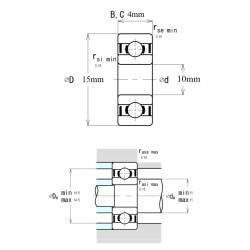 Ezo 6700H ZZ Minyatür Rulman 10x15x4 - 3