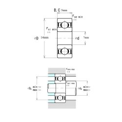 Ezo 687H ZZ Minyatür Rulman 7x14x5 - 5