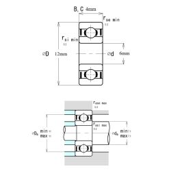 Ezo Smr 126 ZZ Minyatür Rulman 6x12x4 - 3