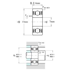 Ezo Smr 137 ZZ Minyatür Rulman 7x13x4 - 3