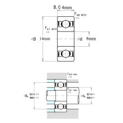 Ezo Smr 148 ZZ Minyatür Rulman 8x14x4 - 3