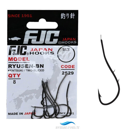 FJC 2529 Ryusen Two Sliced Black Nickel İğne