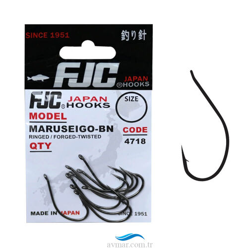 FJC 4718 Maruseigo Ringed Black Nikel İğne - 1