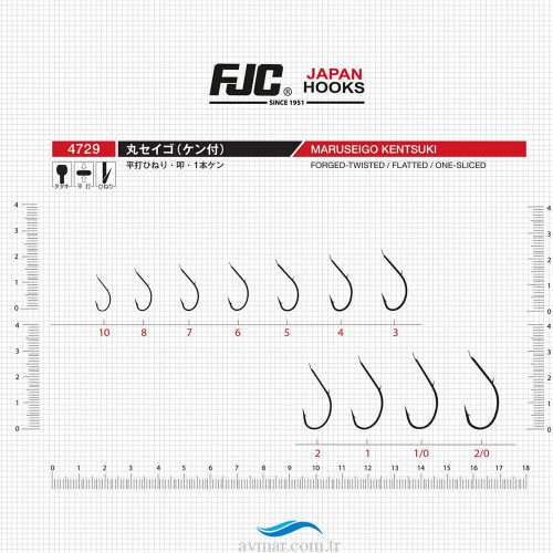 FJC 4729 Maruseigo Kentsuki Black Nikel İğne (1)