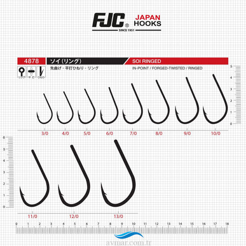 FJC 4878 Soi Ringed Black Nikel İğne - FJC HOOKS JAPON (1)