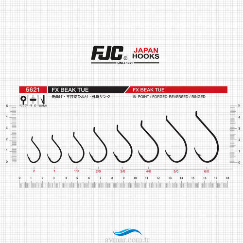 FJC 5621 Fx Beak Tue Black Nikel İğne - 2