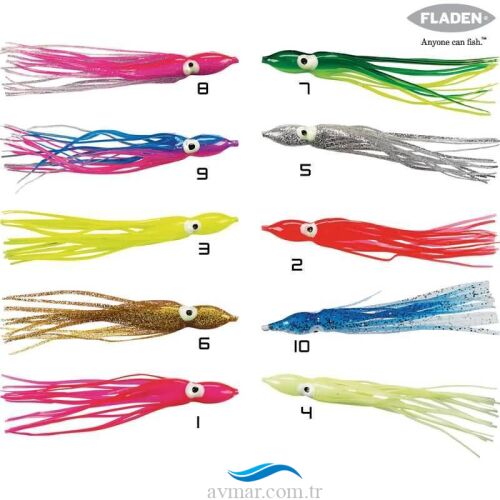 Fladen Ahtapot 9cm Silikon Yem - 5