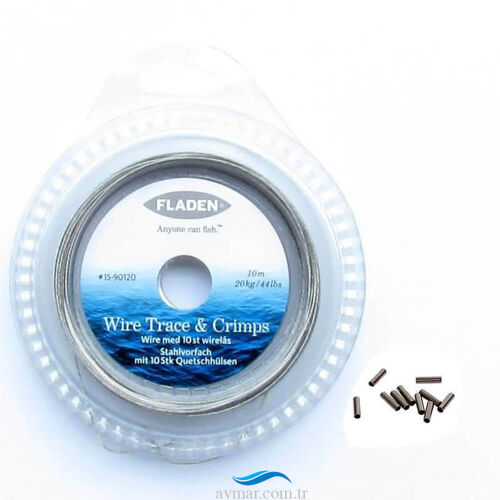 Fladen Çelik Tel Makara 10m Siyah