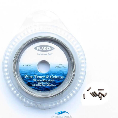 Fladen Çelik Tel Makara 10m Siyah