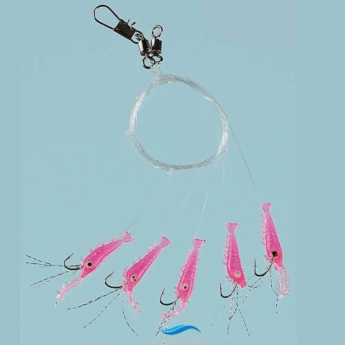 Fladen Living Shrimp Mezgit 5 Köstek Hazır Takım Çapari - 1