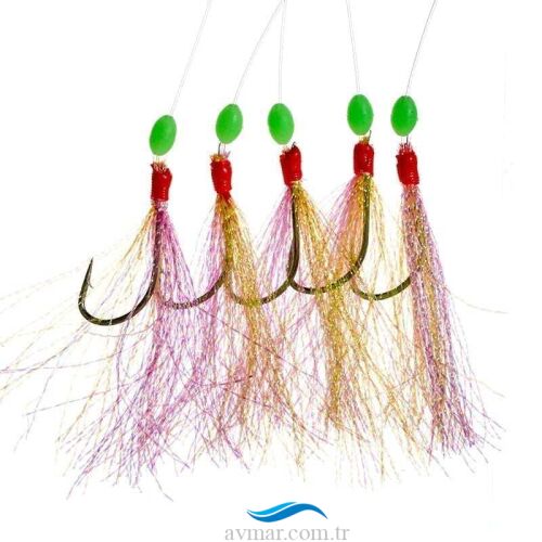 Fladen Sabiki Deep Sea Derin Su Çapari Sarı /Pembe - 1