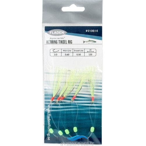 Fladen Sabiki Herring Tinsel Yeşil Hazır Takım - 1