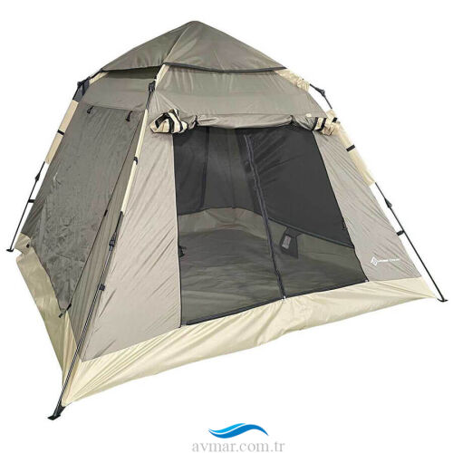 FreeCamp Inventor 4 Kişilik Otomatik Çadır Haki - FreeCamp