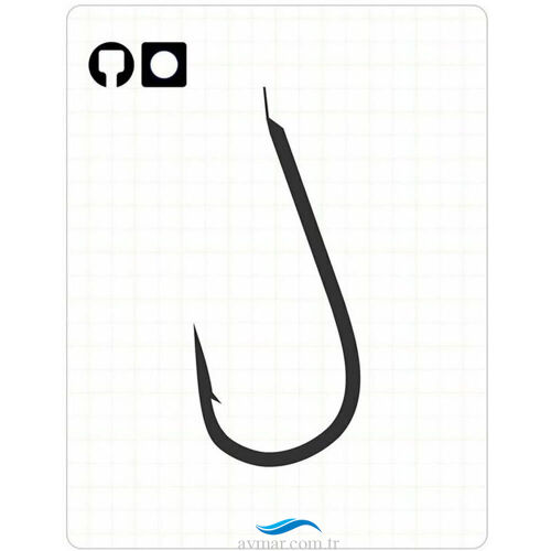 Fudo 3701 Marukaizu Short Black Nikel Olta İğnesi - FUDOHOOKS