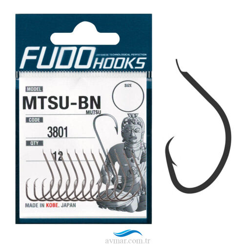 Fudo 3801 Mutsu Black Nikel Çember İğne - FUDOHOOKS