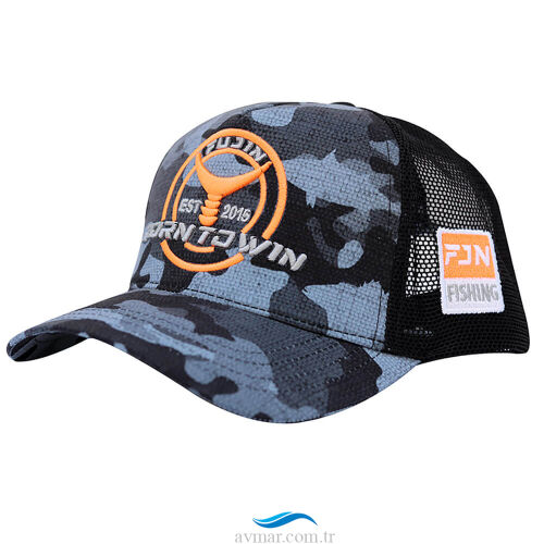 Fujin Black Camo Tuna Balıkçı Şapkası - Fujin