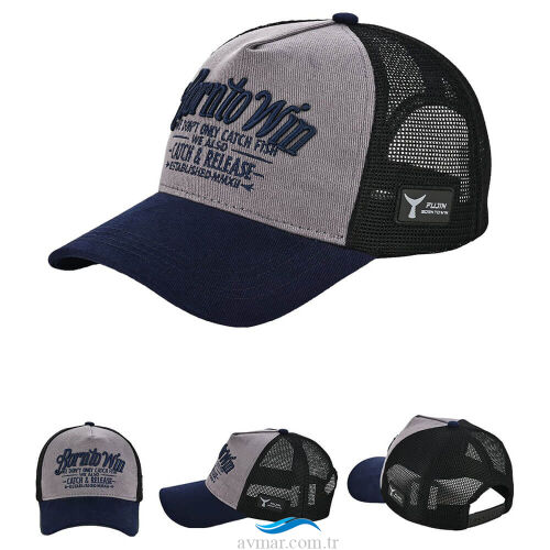 Fujin BTW Trucker Şapka Black Grey Navy