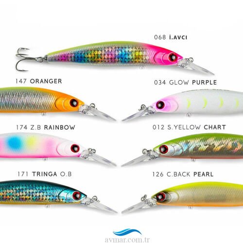 Fujin Deeper 97mm 18gr 97S-DR Sinking Maket Balık - 1
