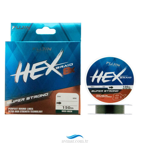 Fujin Hex 8X 150Mt Moss Green Pe Örgü İp - 1