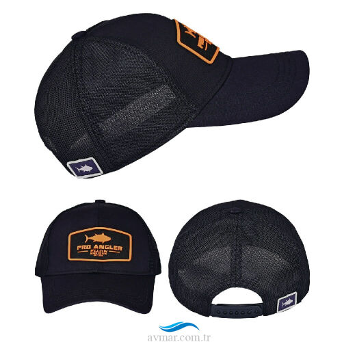 Fujin Pro Angler Black Orange Bench Şapka - 1