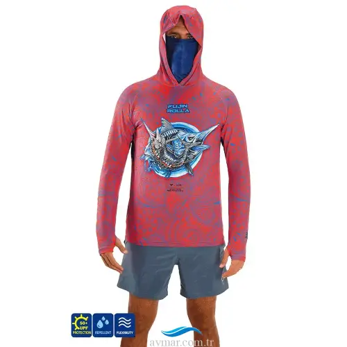 Fujin Rolla S26 Buff Hoodie Swordfish Red (1)
