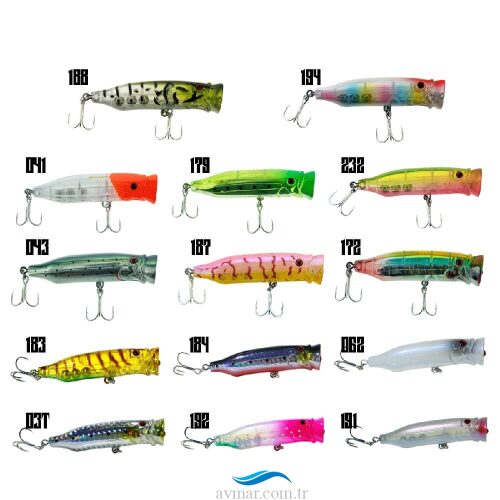 Fujin Salt Popper 70mm 9.5gr Su Üstü Maket Balık