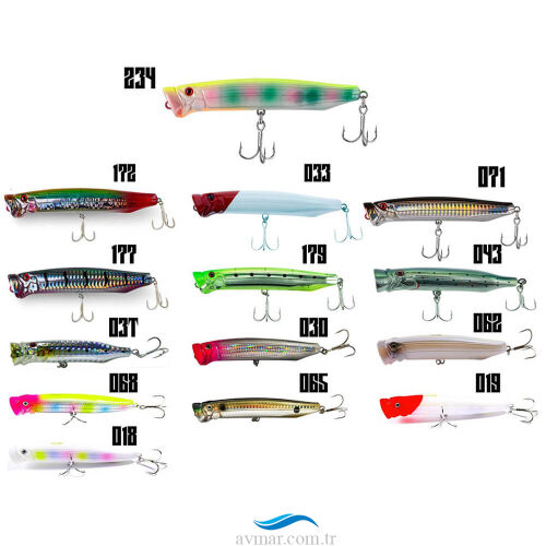 Fujin Salt Popper 12cm 30gr Su Üstü Maket Balık - 1