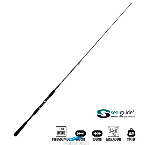Fujin Sea Force Deep S 180cm Max 400gr Tekne Kamışı - 2