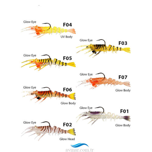 Fujin Shrimper 75mm 8.5gr Silikon Karides - 1