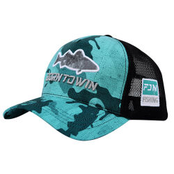 Fujin Turquoise Camo Fish Balıkçı Şapkası - 1