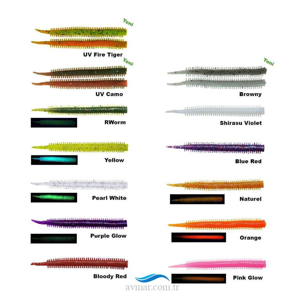 Fujin Yummy Sandworm 7cm Lrf Silikonu