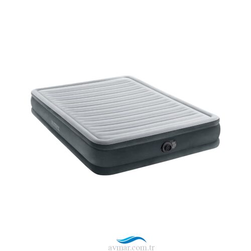 Intex Elektrikli Queen Comfort-Plush Fiber-Tech Yatak 152x203x33cm - Intex