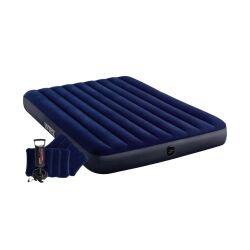 Intex Queen Classic Downy El Pompalı Şişme Yatak Set 152x203x25cm - 1