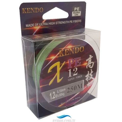 Kendo 12 Pe 250m Dark Green Örgü İp Misina - 1