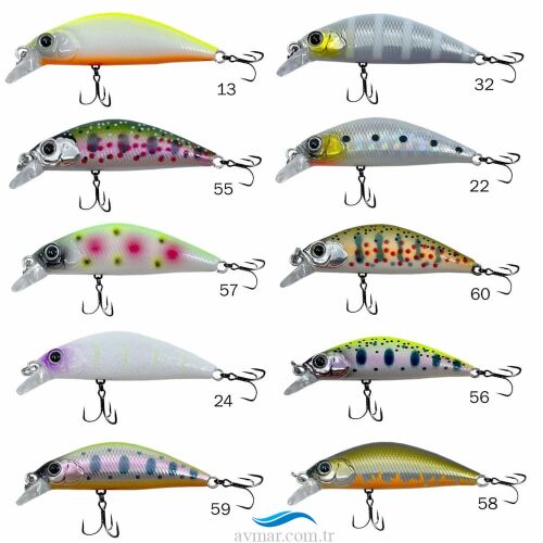 Kendo Chiko Minnow 50mm 5.2gr Sahte Balık - 1
