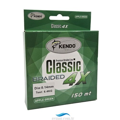 Kendo Classic 4X 150m Apple Green Örgü İp Misina