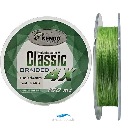 Kendo Classic 4X 150m Apple Green Örgü İp Misina (1)